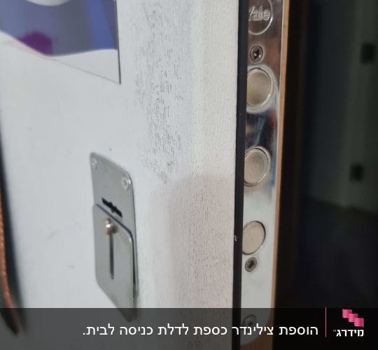 מנעול דלת עם בריחים ומנגנון נעילה